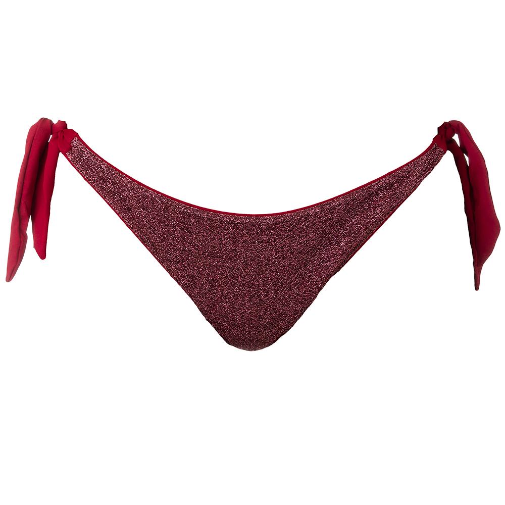 MIX SLIP Donna BE BEACH   slip con fiocchi Bordeaux
