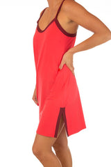ABITO DONNA  ROSSO W2085 4463 RAGGIANTI 