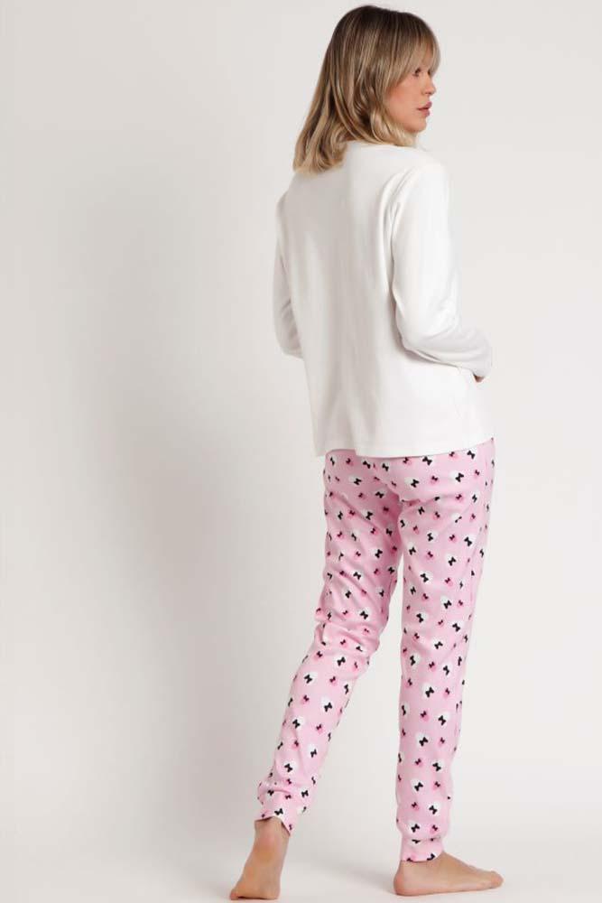 PIGIAMA AUTUNNO/INVERNO DONNA  ROSA