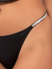 SLIP PERIZOMA DONNA SK36 NERO VERDISSIMA 