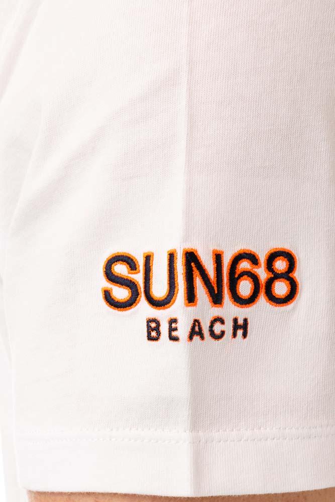 MAGLIA T-SHIRT UOMO  BIANCO T34140 31BIANCO SUN 68 