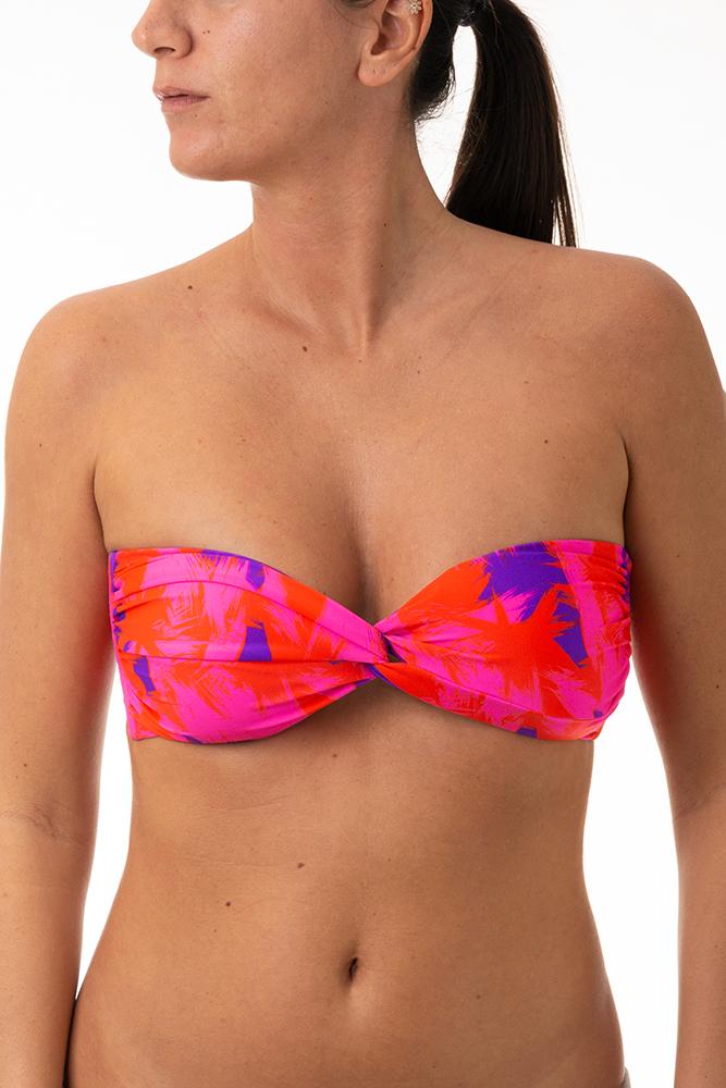 MIX REGGISENO FASCIA DONNA  VIOLA/ARANCIO/ROSA CARAMELLA CIPRO BE BEACH 