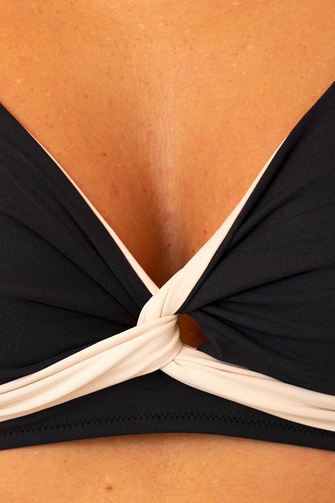 BIKINI FUNZIONALE DONNA  NERO/BEIGE R1036P 0237 RAGGIANTI 