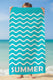TELO MARE UNISEX COMPTOIR DE LA PLAGE SPUGNA   Azzurro