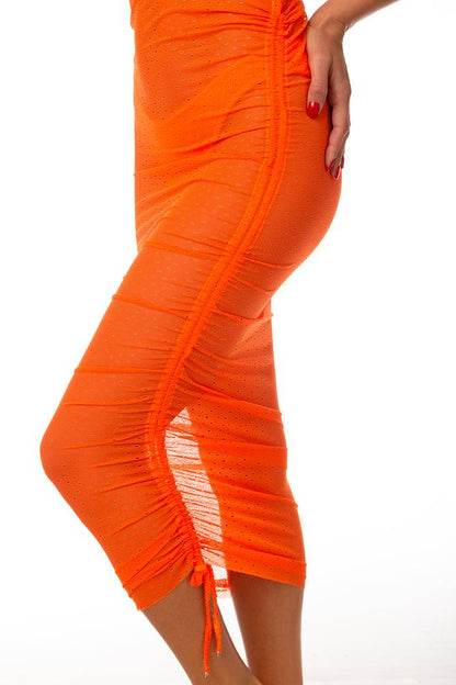 ABITO Donna FXXK   LUNGO Arancio
