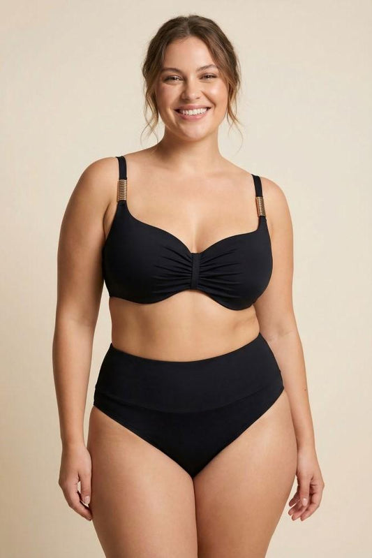 8 E slip scalato di una taglia C16VM0 C16VC5 F NERO CHANTELLE 