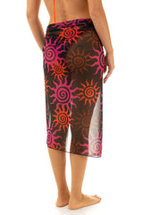 PAREO DONNA  NERO FK25-0818 X03 FXXK 