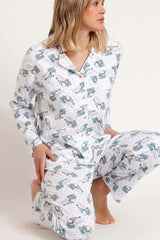 PIGIAMA AUTUNNO/INVERNO DONNA  BIANCO