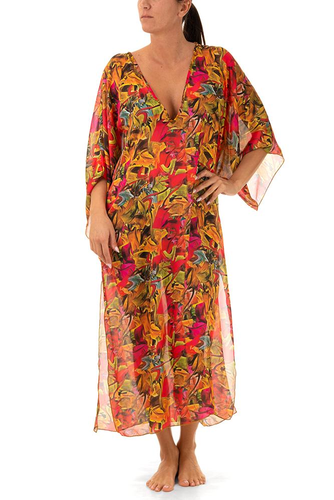 KAFTANO DONNA  ROSSO A53625 LATIN Acquadicocco 