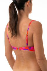 MIX REGGISENO BRASSIERE DONNA  VIOLA/ARANCIO/ROSA BABYFAN CIPRO BE BEACH 
