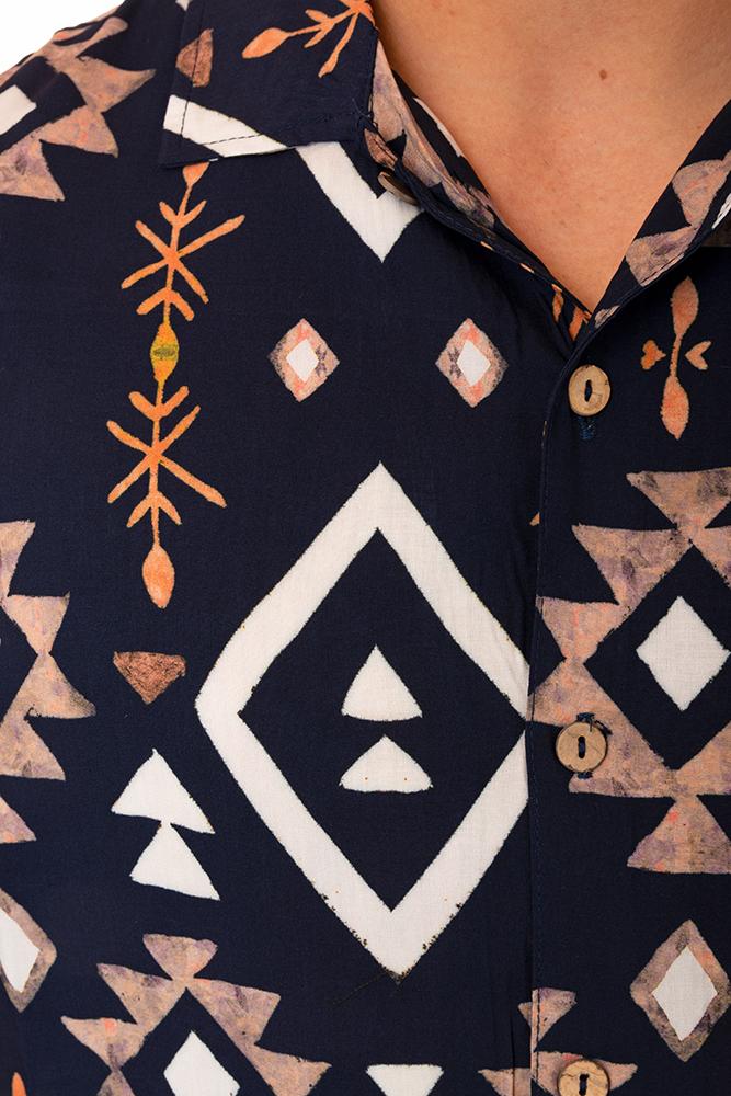 MAGLIA CAMICIA UOMO  BLU MBWL UXMALNAVY TOOCO 