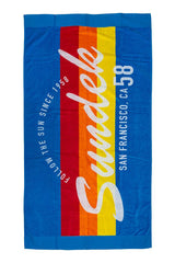 TELO MARE SPUGNA UNISEX  AZZURRO