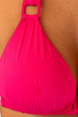 BIKINI TRIANGOLO DONNA  FUCSIA 253A 942 GERANO MARETTE 