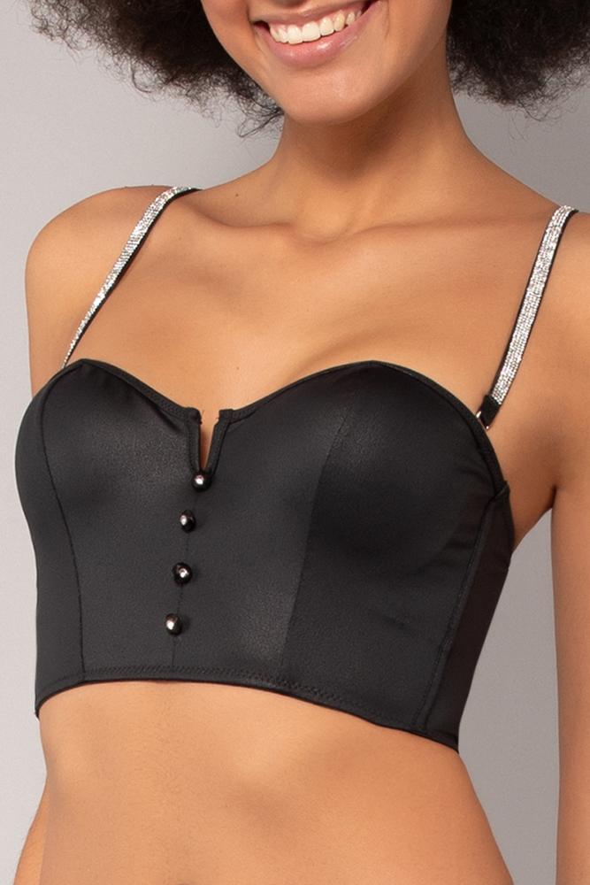 REGGISENO BUSTINO DONNA NERO SK41B NERO VERDISSIMA 