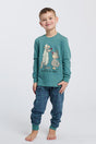 PIGIAMA BIMBO AZZURRO 6729 LUPO HAPPY PEOPLE 
