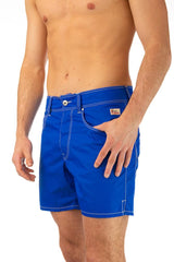 BOXER PIATTO UOMO  AZZURRO NEWBEACH 024OCEAN ROY ROGER'S 