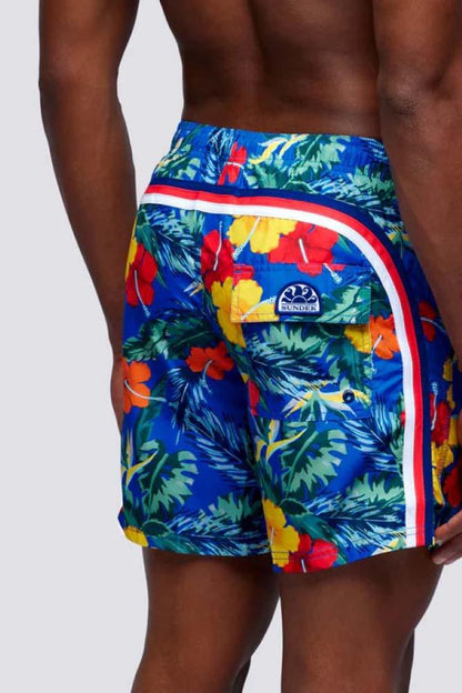 BOXER Uomo SUNDEK con elastico  CORTO Azzurro