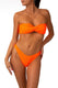 BIKINI Donna FXXK FASCIA  slip brasiliana Arancio