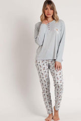 PIGIAMA AUTUNNO/INVERNO DONNA  POLVERE
