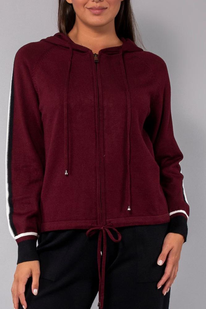 MAGLIA DONNA BORDEAUX HA51 00095 VERDISSIMA 