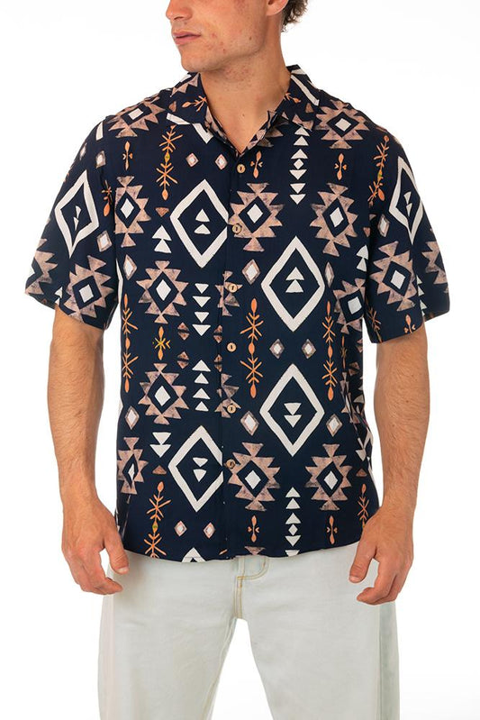 MAGLIA CAMICIA UOMO  BLU MBWL UXMALNAVY TOOCO 