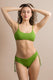BIKINI Donna RAGGIANTI BRASSIERE  slip regolare Verde