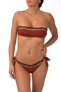 BIKINI Donna GENIUS FASCIA  slip con fiocchi Terra