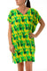 KAFTANO Donna BE BEACH   CORTO Verde/giallo