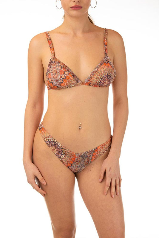 BIKINI TRIANGOLO DONNA  ARANCIO VSHTVSHB MANDALAORANGE TOOCO 