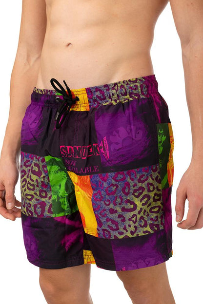 BOXER Uomo SUNDEK con elastico  LUNGO Viola