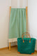 TELO MARE UNISEX COMPTOIR DE LA PLAGE COTONE   Verde