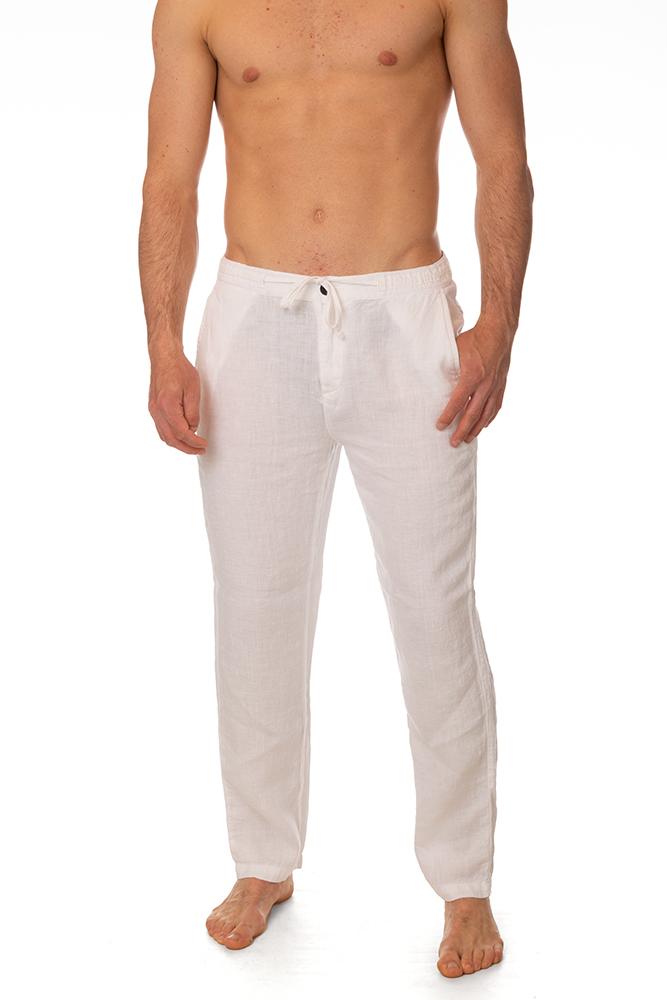 PANTALONE UOMO  BIANCO CHINOPORTOFINO BIANCO ROY ROGER'S 