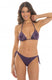 BIKINI Donna PIN UP TRIANGOLO  slip con fiocchi Viola