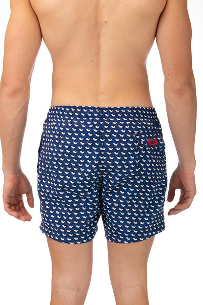 BOXER Uomo ZEY&BRA con elastico  CORTO Blu