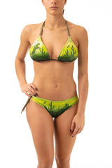 BIKINI TRIANGOLO DONNA  VERDE PF039CS 015 PIN UP 