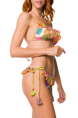 BIKINI TRIANGOLO DONNA  BIANCO C13 C03 10 BIANCO LAETITIA BEACHWEAR 
