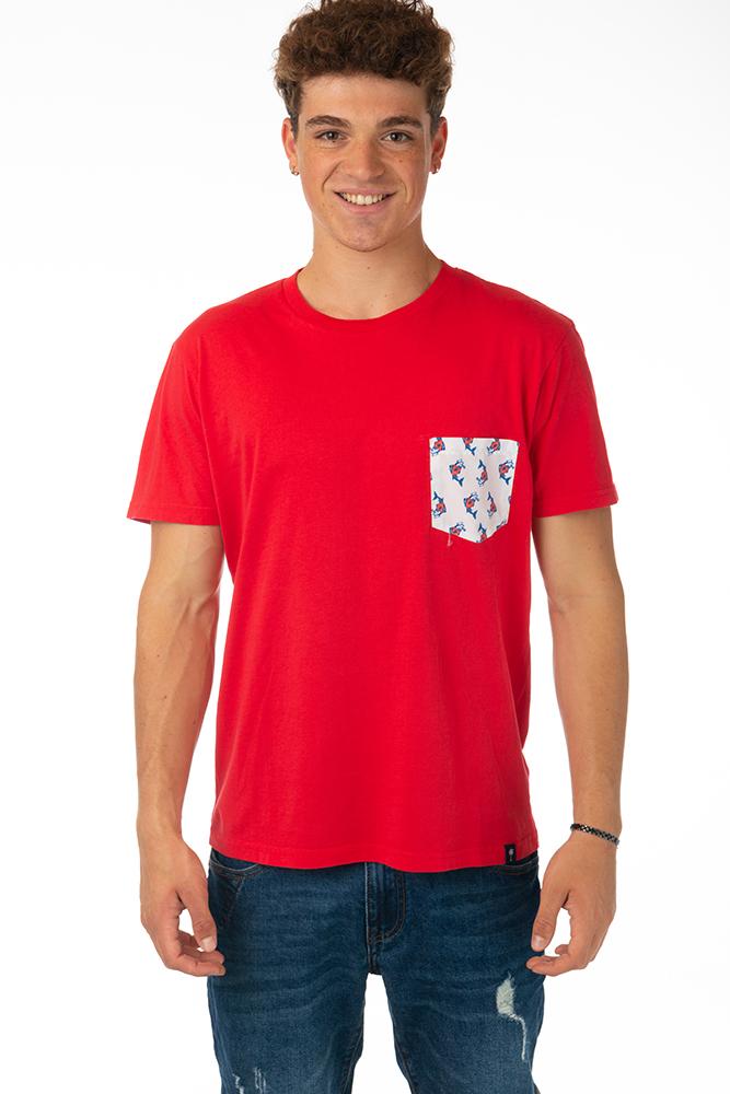 MAGLIA T-SHIRT UOMO  ROSSO