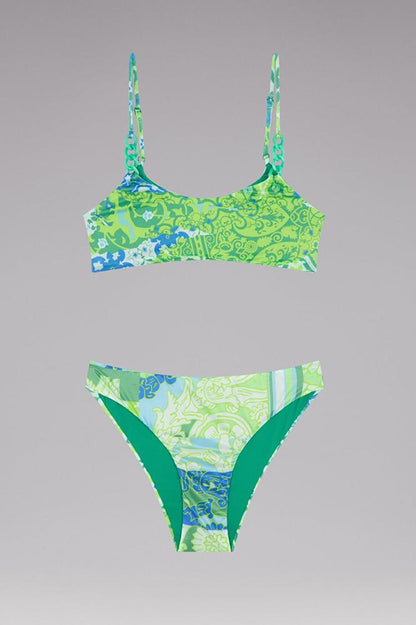 BIKINI BAMBINA FXXK BRASSIERE  slip regolare Verde