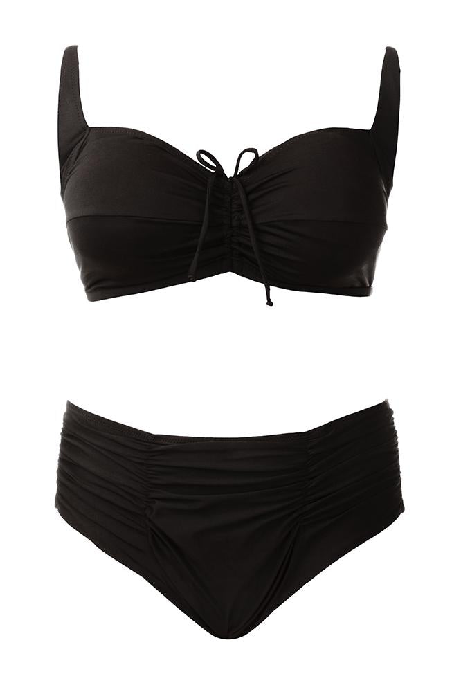 BIKINI BRASSIERE DONNA  NERO A197-AM21 D NERO BERNE' MABEL 