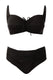 BIKINI Donna BERNE' MABEL BRASSIERE Coppa D slip Alto Nero