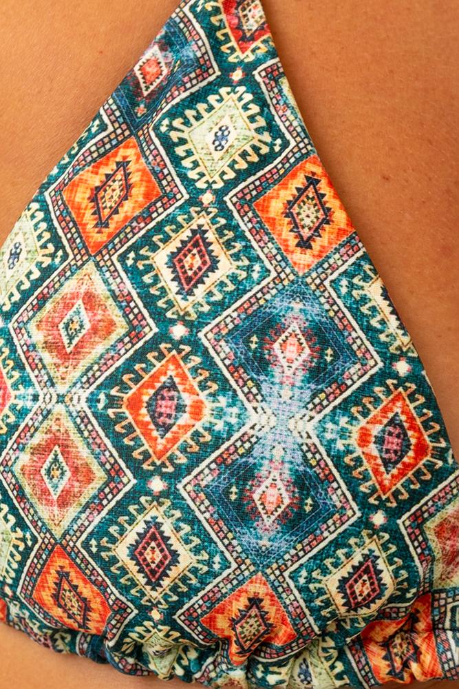 BIKINI TRIANGOLO DONNA  VERDE LTRTLTRB MICROPALENQUEGREEN TOOCO 