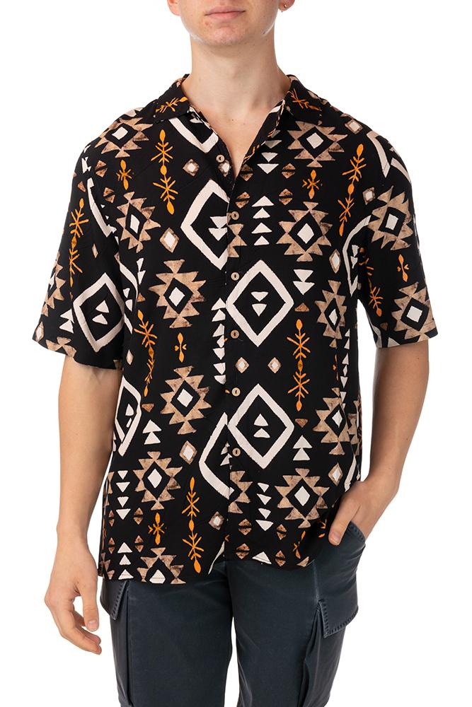 MAGLIA CAMICIA UOMO  NERO