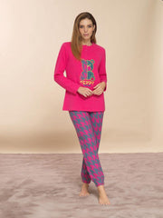 PIGIAMA AUTUNNO/INVERNO DONNA  FUCSIA