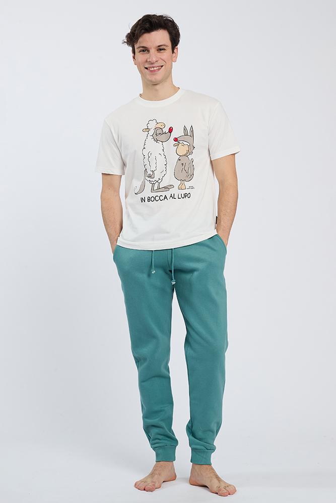 MAGLIA UOMO BIANCO 6724 LUPO HAPPY PEOPLE 