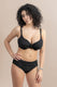 BIKINI Donna BERNE' MABEL FERRETTO Coppa E slip Alto Nero