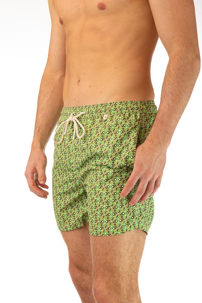 BOXER MOLLA UOMO  VERDE RIVIERA 053GEOGREEN ROY ROGER'S 