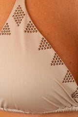 BIKINI TRIANGOLO DONNA  BEIGE PF016SG 021 PIN UP 