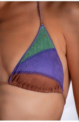 BIKINI TRIANGOLO DONNA  VIOLA PE122CF 014 PIN UP 