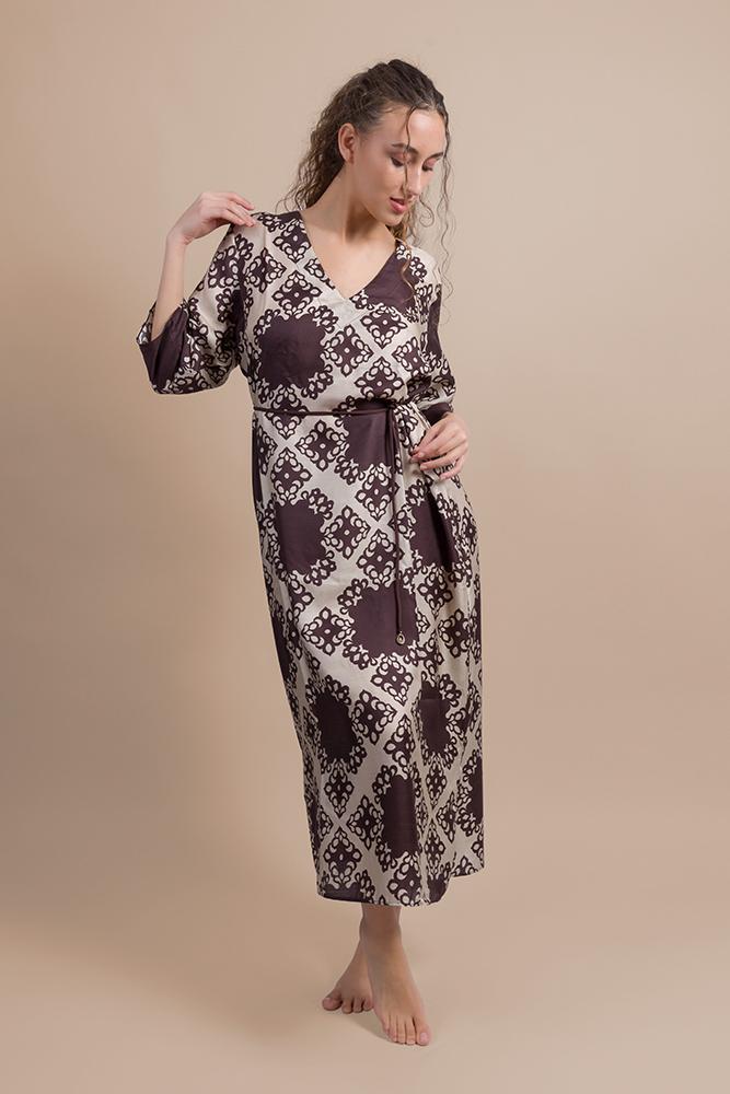 20 seta , 80 viscosa AB6466 MARRONE LUISA MARIA LUGLI 