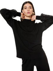 MAGLIA DONNA NERA BC50 NERO VERDISSIMA 